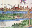 1574 Munster Large Antique Print View of The City of Wormbs, Germany Online