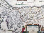 1629 Willem Blaeu Antique Map of the Holy Land Palestine Jerusalem Twleve Tribes Online Sale