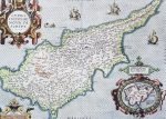 1573 Abraham Ortelius Original Antique 1st Edition Map of The Island of Cyprus Supply