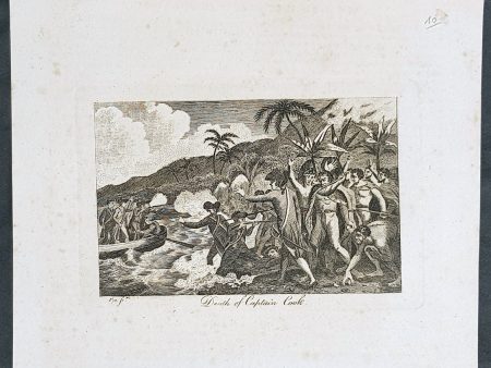 1799 Charles Pye Antique Print of The Death of Captain James Cook in Hawaii 1779 For Discount