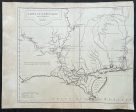 1752 D Anville Large Antique Map of Louisiana, New Orleans, Gulf Coast, America Sale