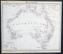 1845 Handtke & Flemming Large Antique Map of Australia - Population of 213,500 Discount