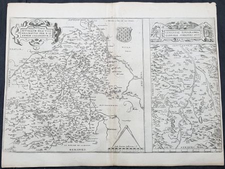 1575 Abraham Ortelius Antique Maps of Loire Valley, River & Alliers River France Discount