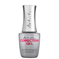 Natūralius nagus saugantis ir nagų augimą skatinantis gelis Artistic Correction Gel Soak Off Brush - On Nail Strengthener, 15 ml Supply