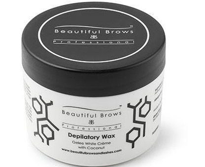 Kreminis vaškas depiliacijai Beautiful Brows Professional Depilatory Wax FGLBP009, su kokosais, 80 g Hot on Sale