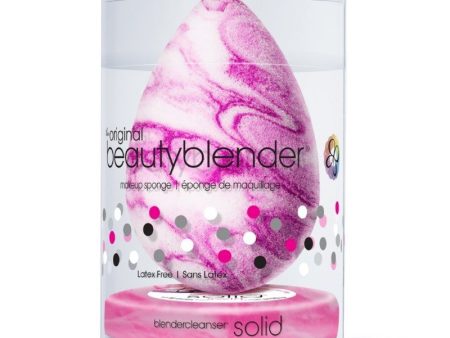 Makiažo kempinėlė BeautyBlender Swirl About Town, su makiažo kempinėlių mini valikliu +dovana Previa kosmetikos priemonė Cheap