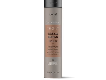 Rudą spalvą paryškinantis šampūnas Lakme Teknia Cocoa Brown Shampoo LAK44212, 300 ml Hot on Sale