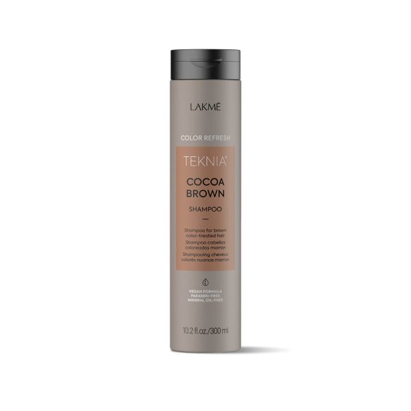 Rudą spalvą paryškinantis šampūnas Lakme Teknia Cocoa Brown Shampoo LAK44212, 300 ml Hot on Sale