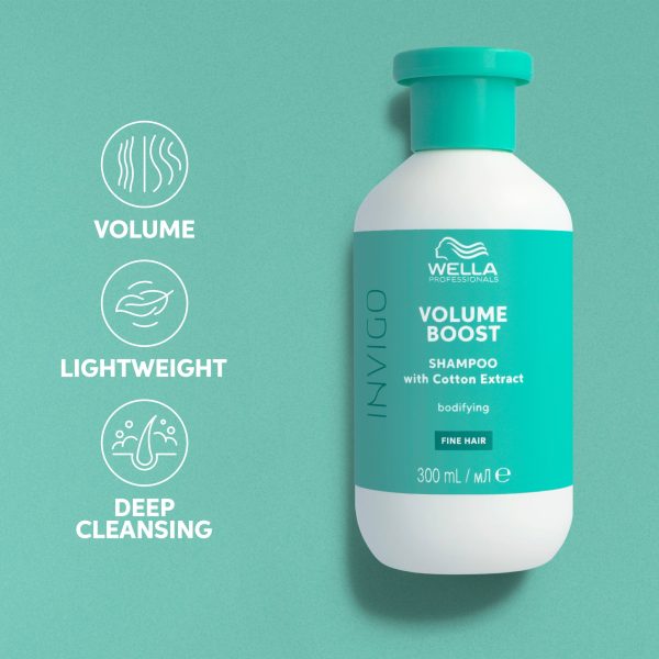 Wella INVIGO VOLUME BOOST apimties suteikiantis šampūnas +dovana Wella priemonė Sale